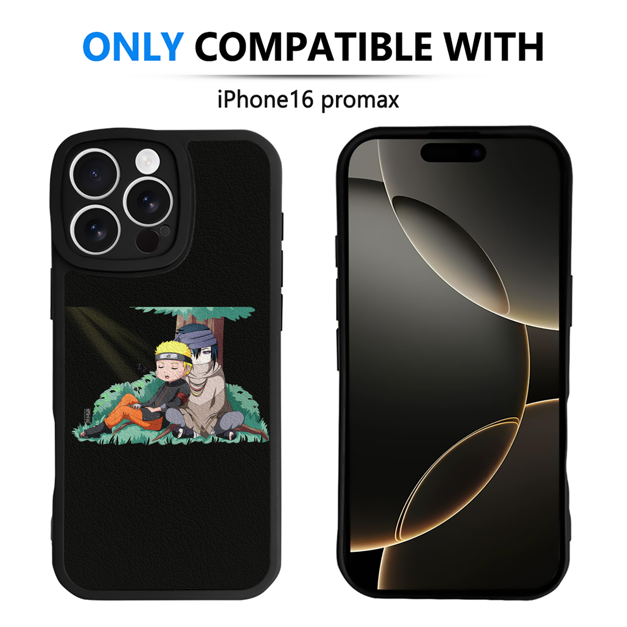 （画像用） NARUTO -ナルト- うずまき ナルト Uzumaki Naruto 【iPhone 16シリーズ対応】シリコンスマホケース（レザー調） 材質：シリコン